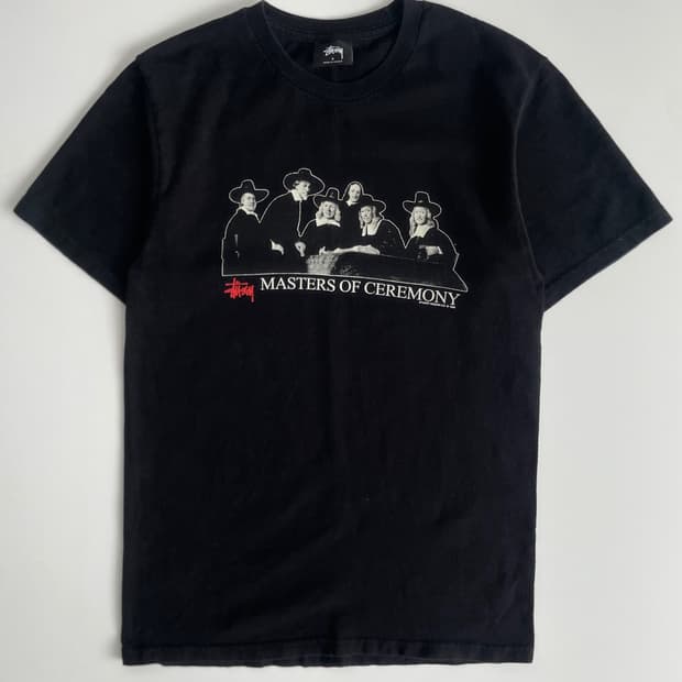 Stussy  스투시 마스터 세레모니 블랙 반팔 티셔츠