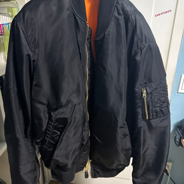 알파인더스트리 ma-1 블랙