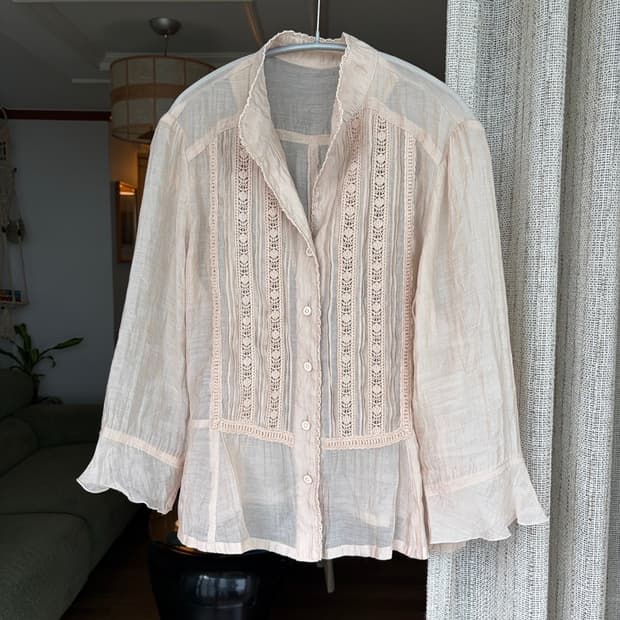 sheer blouse