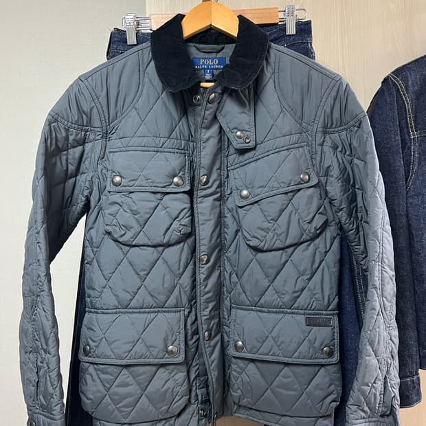 폴로 퀼팅 바이커 그레이 S
