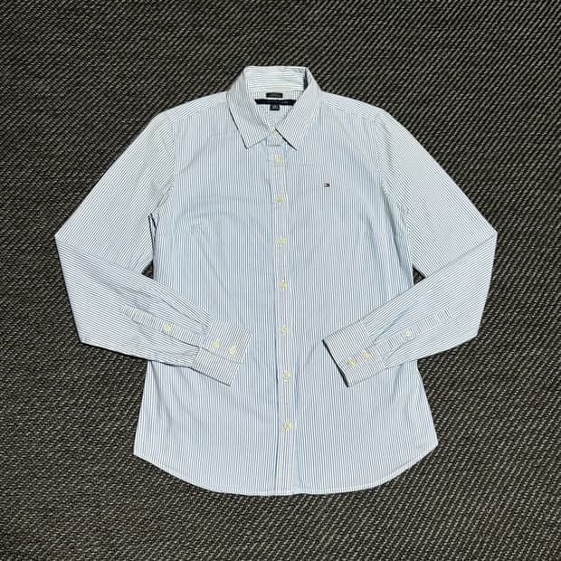 [S] Tommy 타미힐피거 우먼즈 클래식핏 스트라이프 셔츠