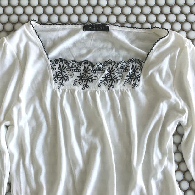 embroidery lace top