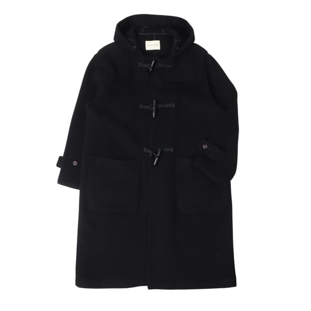 토마스모어 블랙 울 더플 코트