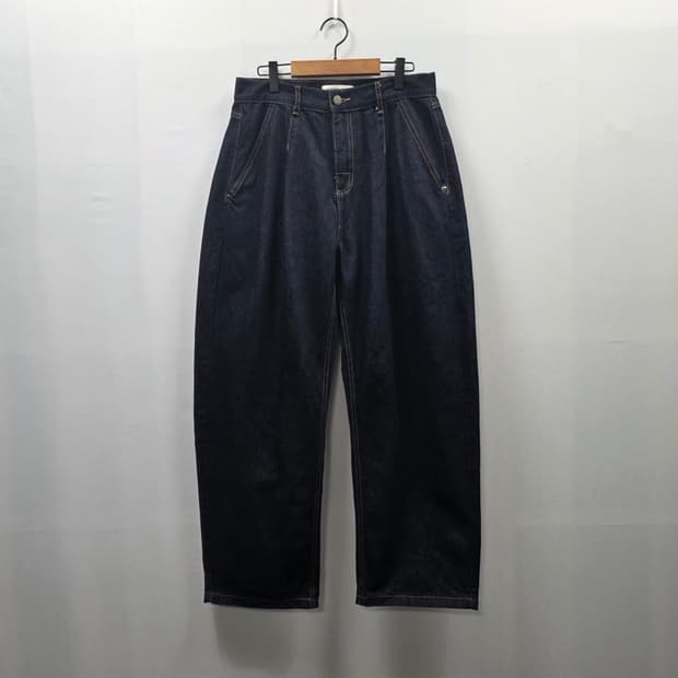 1172 제너럴아이디어 unisex 논페이드 커브스 데님 팬츠 L