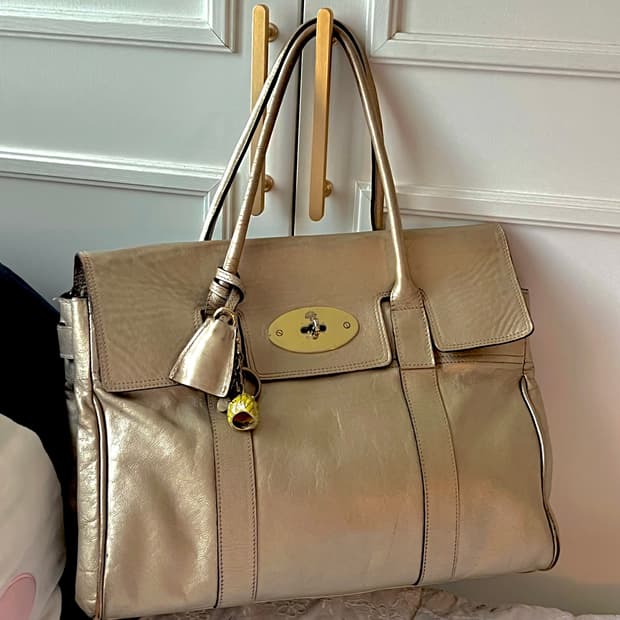 Mulberry 멀버리 베이스워터 토트백 (골드 레더)