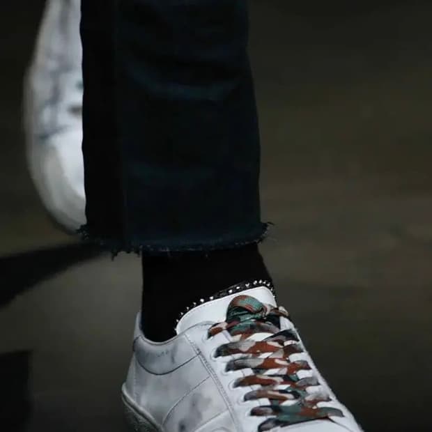 Saint Laurent 에디 슬리먼기 / ss16 카모 레이스 스니커즈