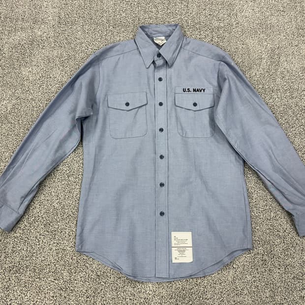 [데드스탁] US NAVY 미해군 유틸리티 샴브레이셔츠