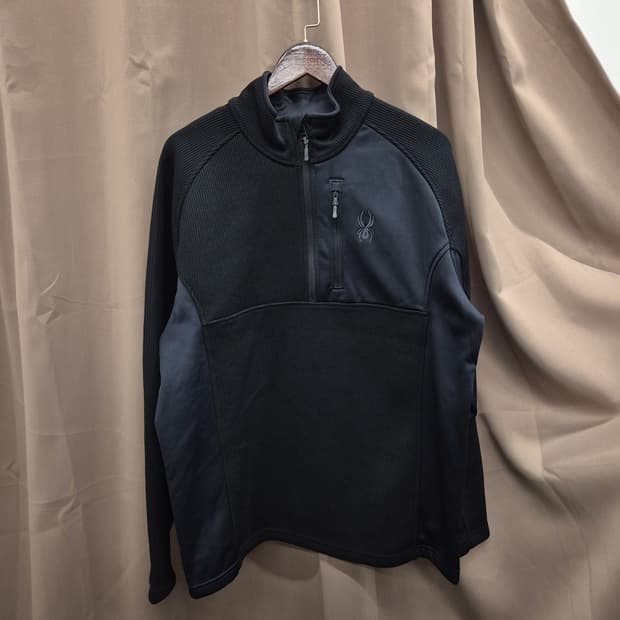스파이더 반집업 기모 자켓 XL