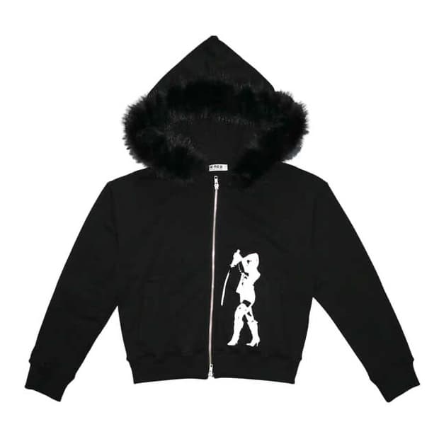 emew 블레이드 퍼 후드집업