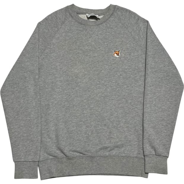 메종키츠네 폭스헤드 그레이 맨투맨