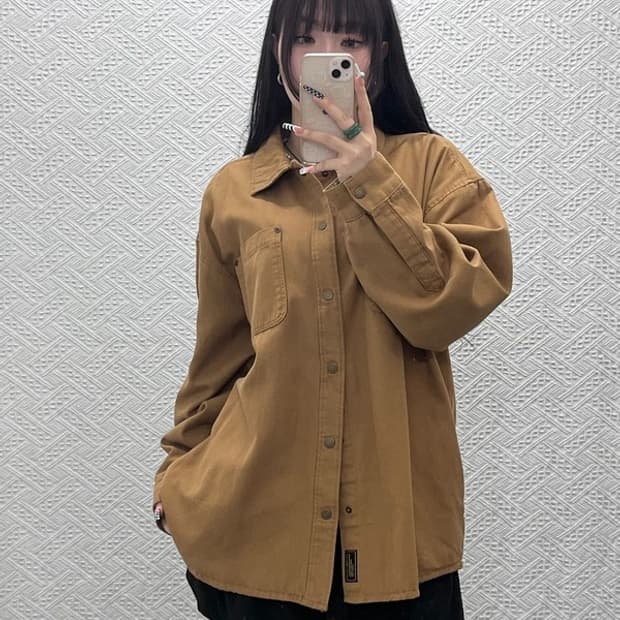 자라 빈티지 컨트리 레트로 플란넬체크 워크 셔츠 자켓 M C10643