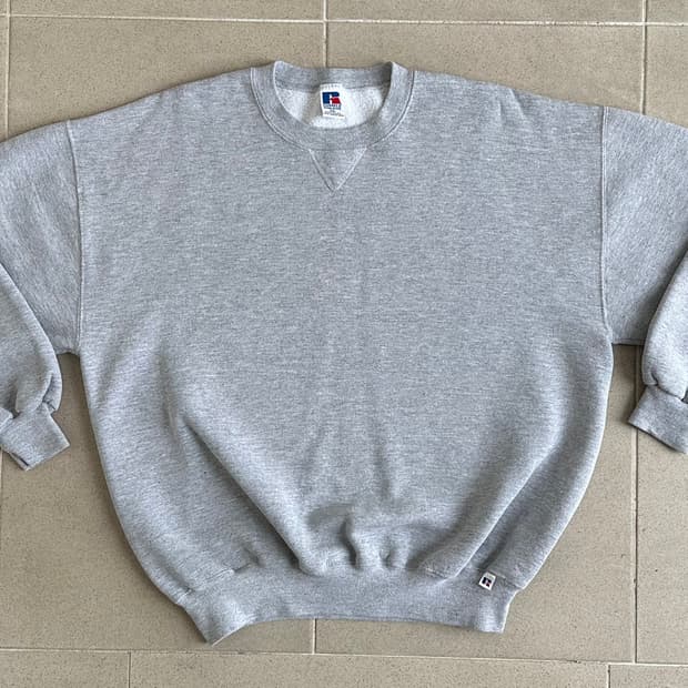90s 빈티지 러셀 스웻셔츠 그레이 XXL USA