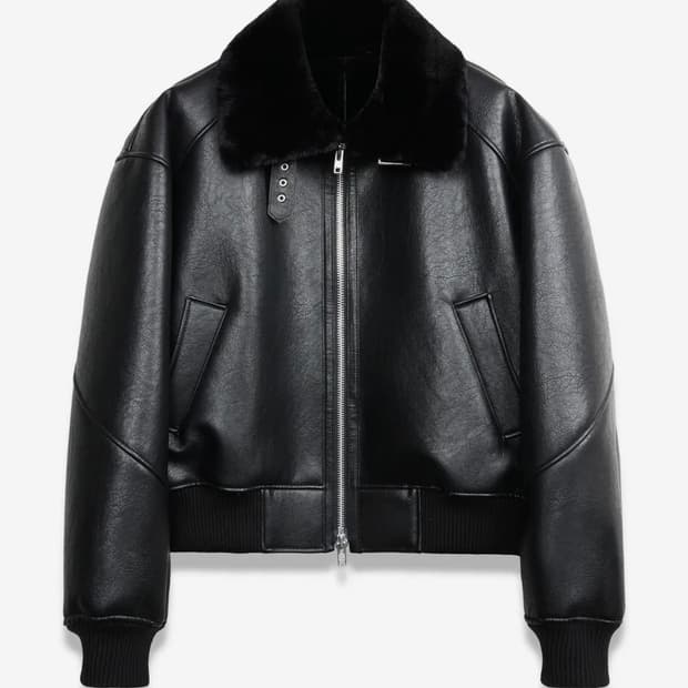 크리즈 빈티지 무톤 봄버 BLACK