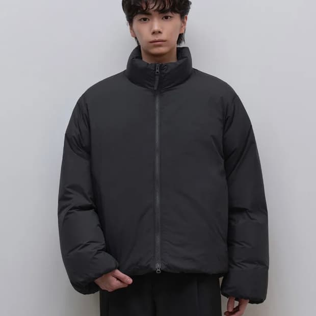 25FW 무신사스탠다드 미니멀 다운 숏 패딩 재킷 (다크그레이, 2XL)