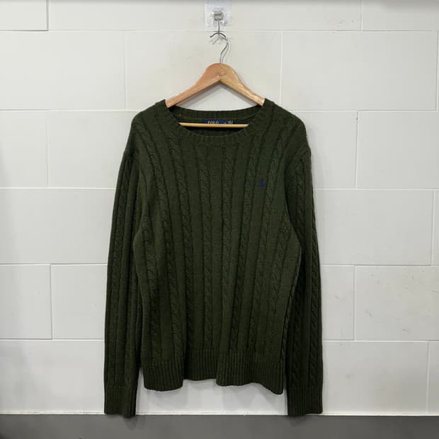 폴로 랄포로렌 꽈배기니트