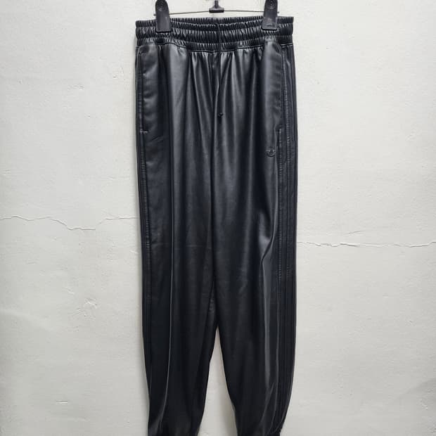 아디다스 가죽 삼선 팬츠