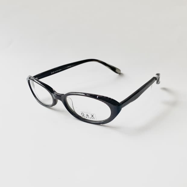 [Event 06] O&X 스트라이프 다크브라운 유니크 트렌디 모던 안경