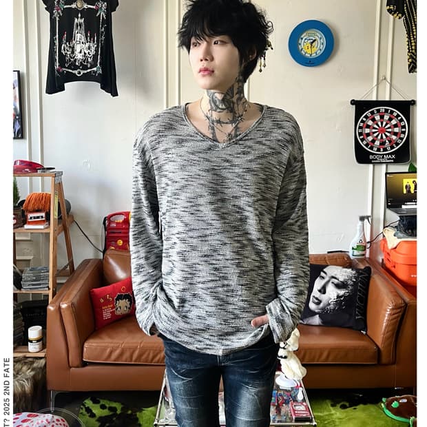 In the Attic Gothic V-Neck Knit