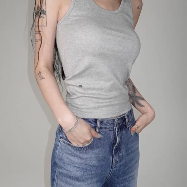 페일제이드 chewy basic sleeveless 슬리브리스