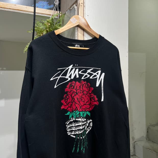 Stussy 스투시 플라워 맨투맨