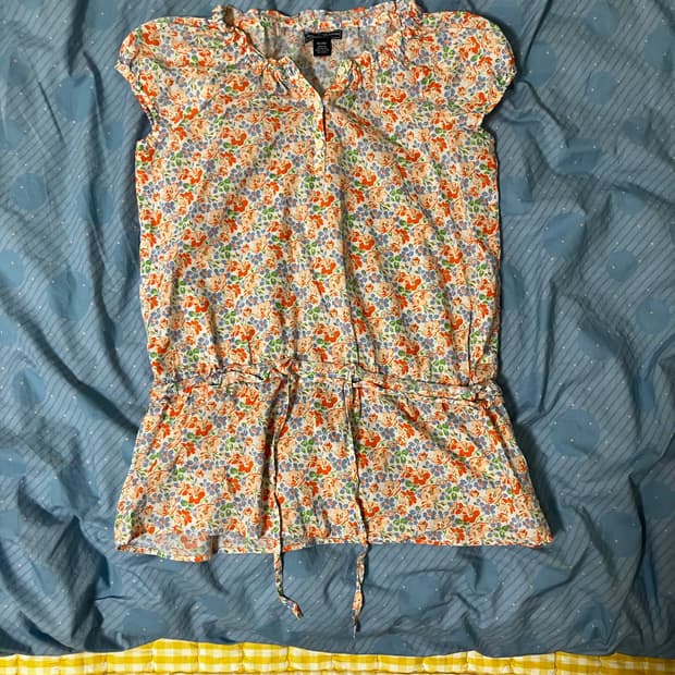 Flower pattern blouse