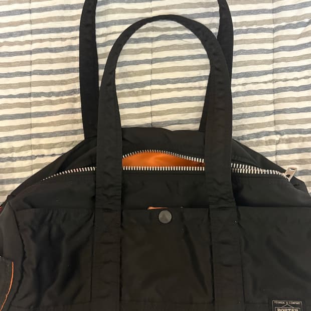 포터 더플백 L 블랙