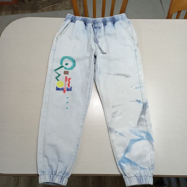 30 SHEIN 밴딩 조거 데님 연청 커스텀 30-182