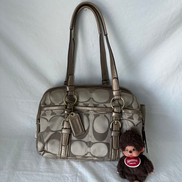 Coach champagne shoulder bag
