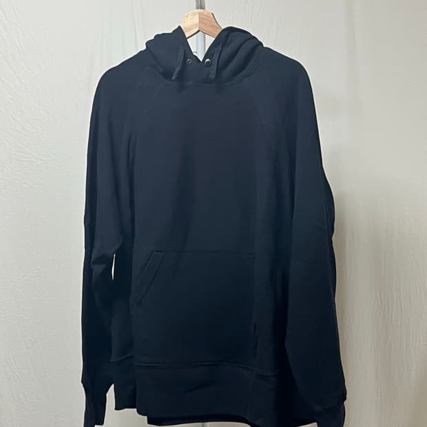 Engineered garments snap hoodie black