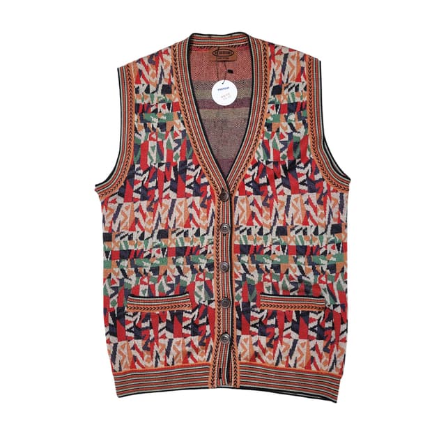 MISSONI 미쏘니 빈티지 패턴 니트 조끼