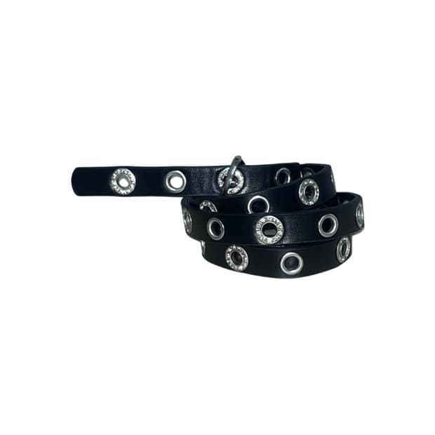 Cubic zirconia stud belt 큐빅 스터드 벨트