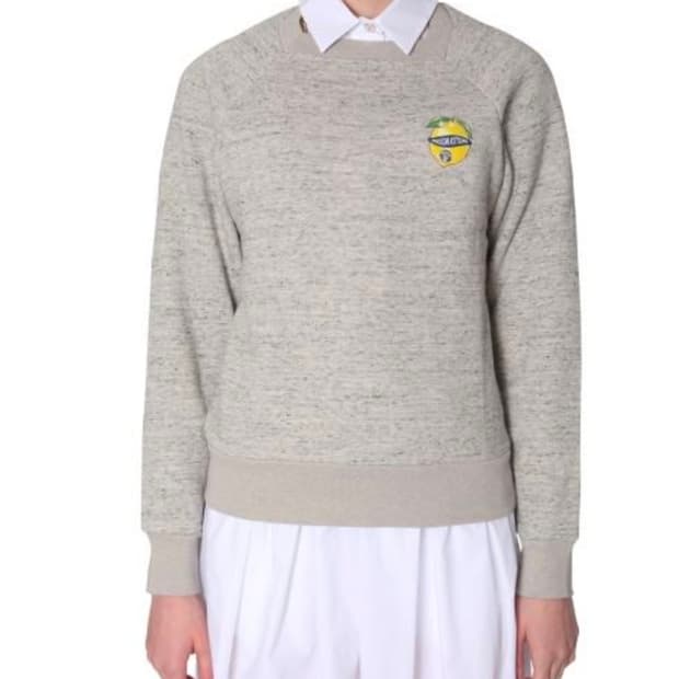 메종키츠네 11주년 레몬 맨투맨 L