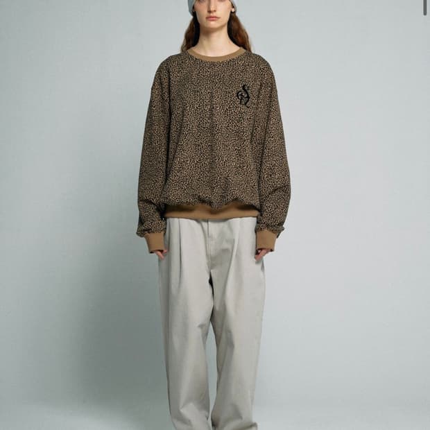 스컬프터 코튼 팬츠 베이지