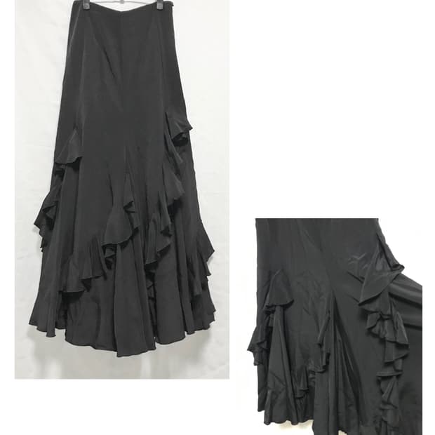 빈티지 아카이브 페어리 캉캉 프릴 롱 스커트