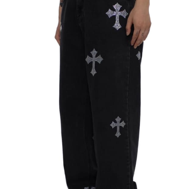 크리스탈 크로스 데님 팬츠 (1사이즈 29-32 추천)