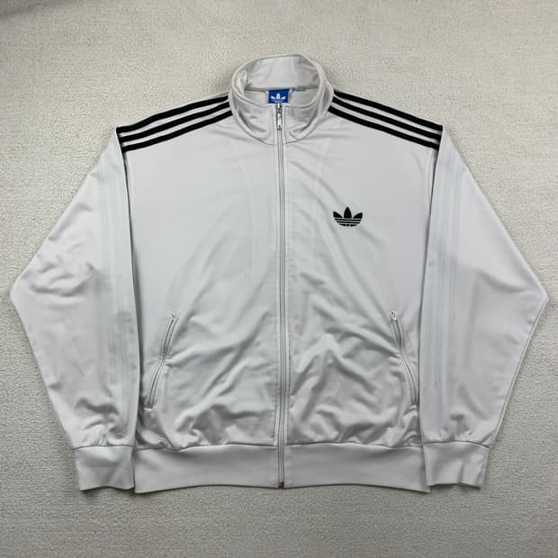 아디다스 구형 파이어버드 트랙탑 져지 화이트 빅사이즈 