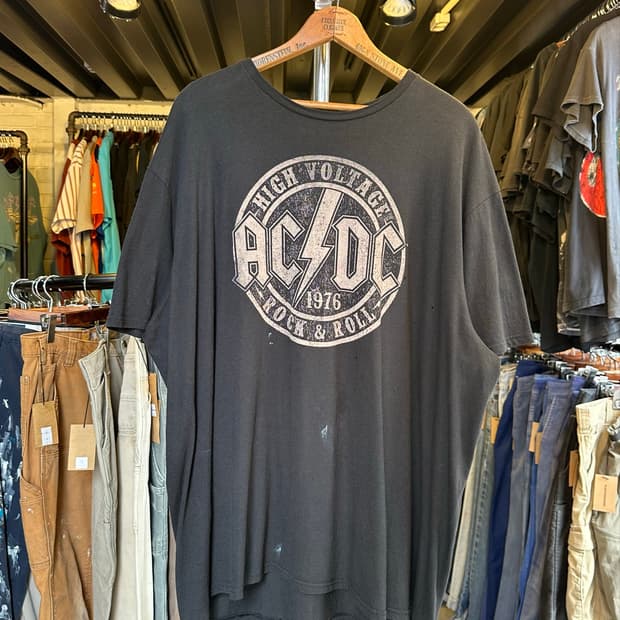 ACDC 락밴드 프린팅 티셔츠
