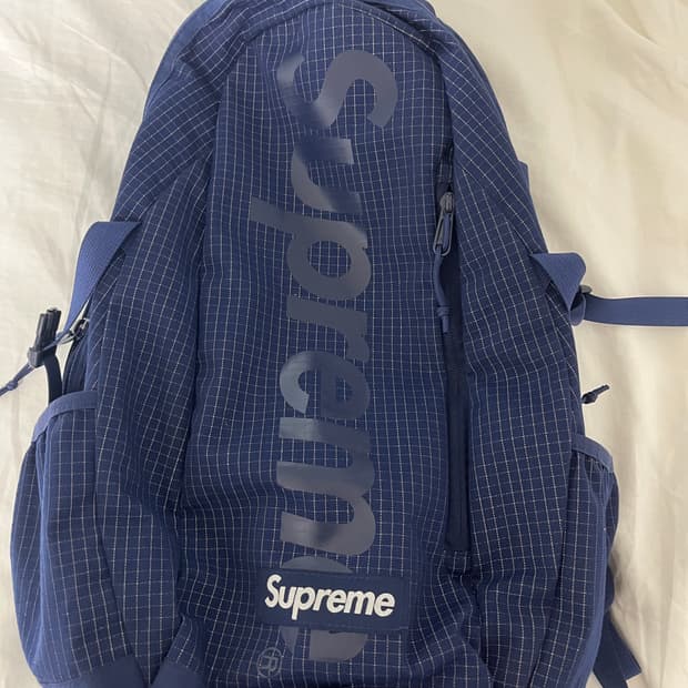 슈프림 24ss 뱍팩 네이비