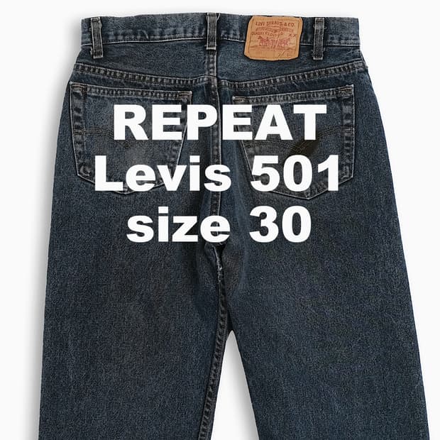 빈티지 리바이스 501 80s USA 30 인치 LV50132410