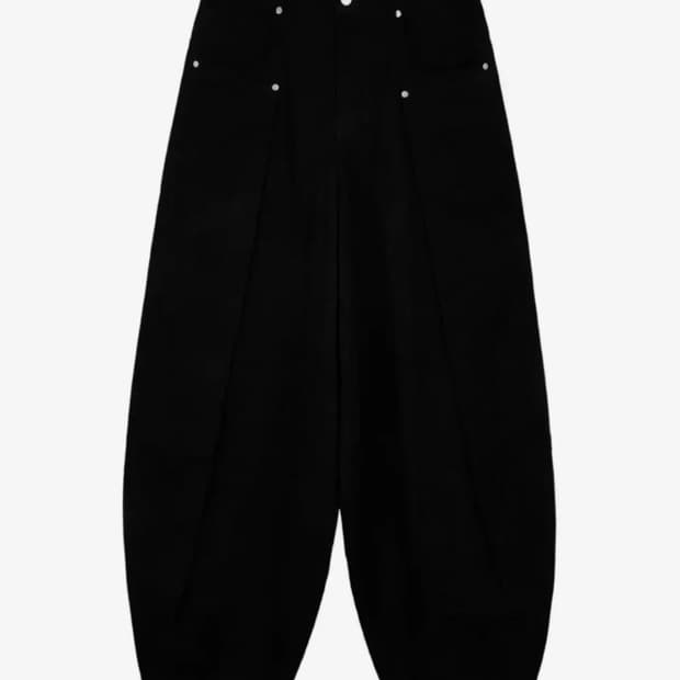 아이돈워너셀 soft suede twill balloon pants