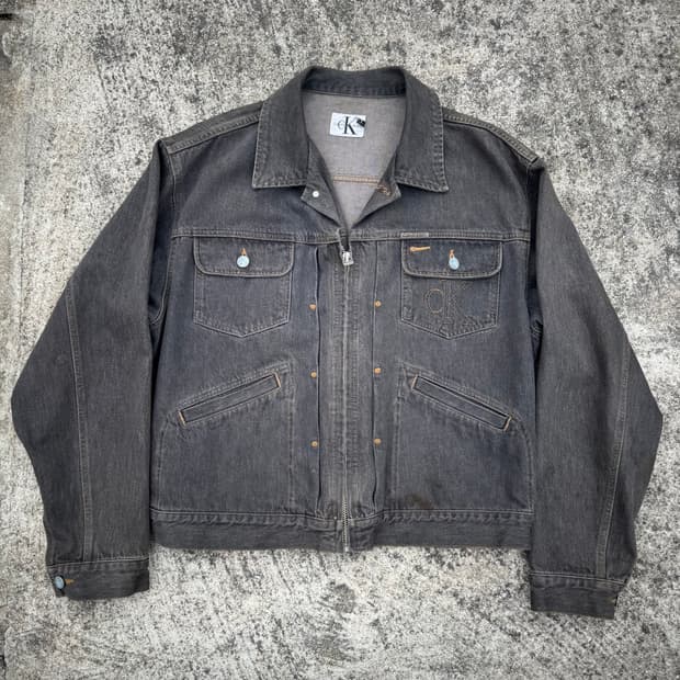 [L~XL] CK 켈빈클라인 11mjz 데님 트러커 자켓
