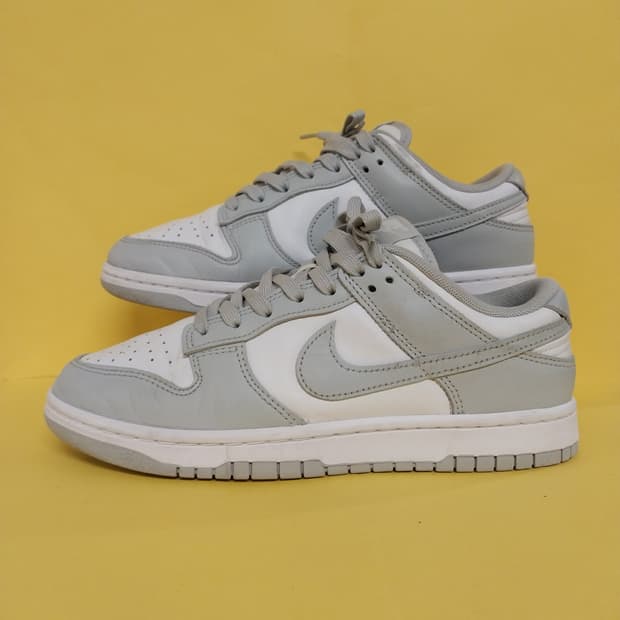 남성 나이키 덩크 로우 레트로 그레이포그 운동화 (255)