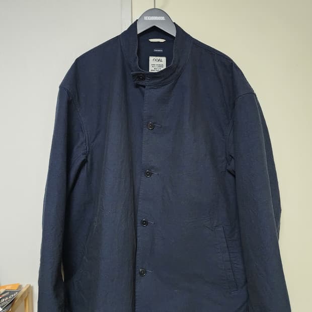 24FW 나나미카 코튼 울 마리너 자켓 네이비 XL