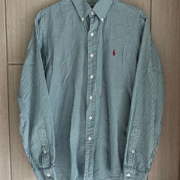 랄프로렌 기엄체크 그린 셔츠