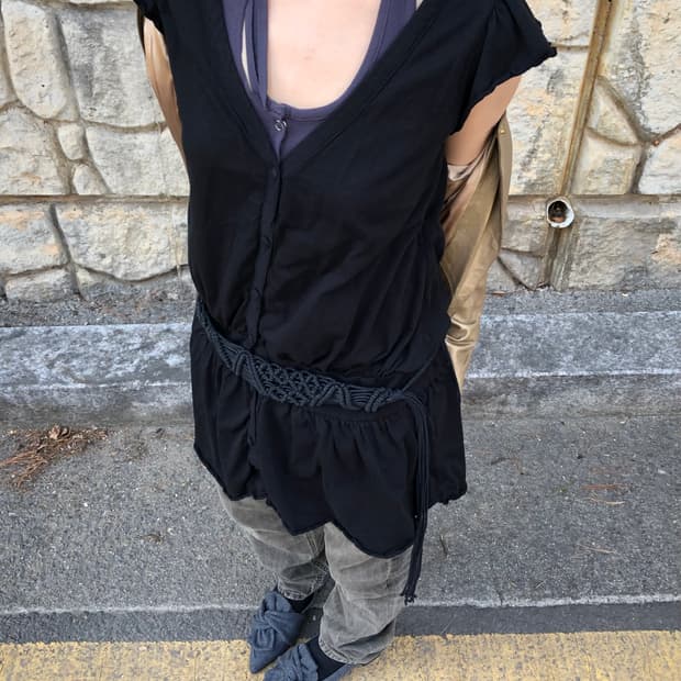 layered sleeveless top