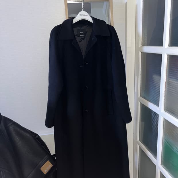 Roem 올데이코트 벨티드 맥코트 Black