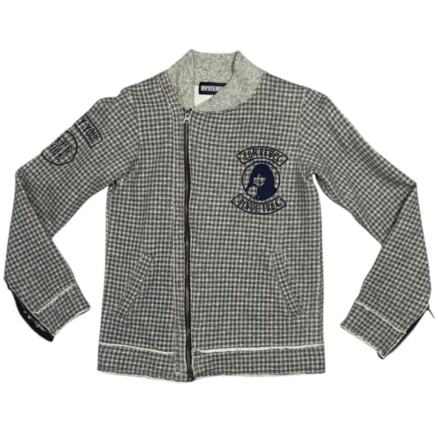 히스테릭 글래머 아카이브 울 캐시미어 혼방 히스걸 면 라이더 자켓 