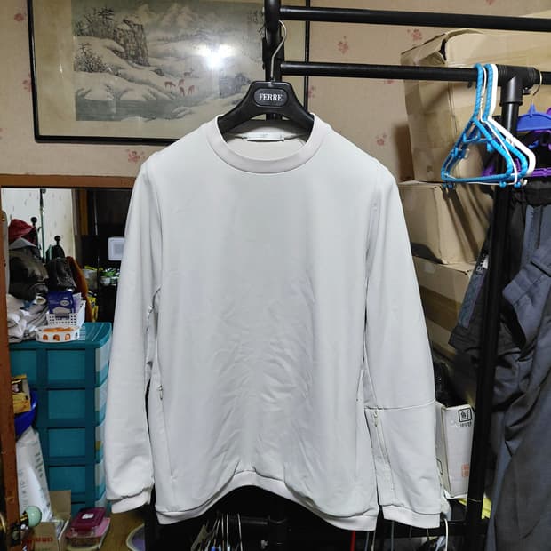 [247시리즈]오버핏 나일론 바람막이 맨투맨 S(95)사이즈