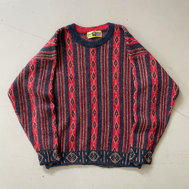 1990‘s Made In ITALY Navajo Cotton Knit