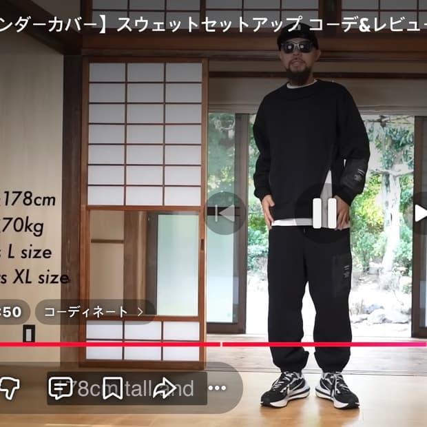 GU x Undercover 언더커버  L 오버핏 헤비웨이트 다크그린